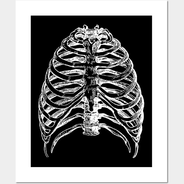 halloween rib cage Wall Art by alialbadr